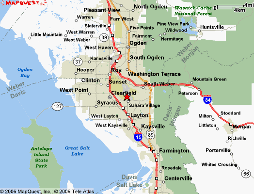 Hill Air Force Base Area Map