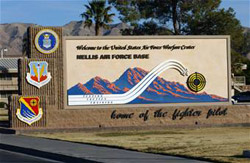 Nellis AFB welcome sign 